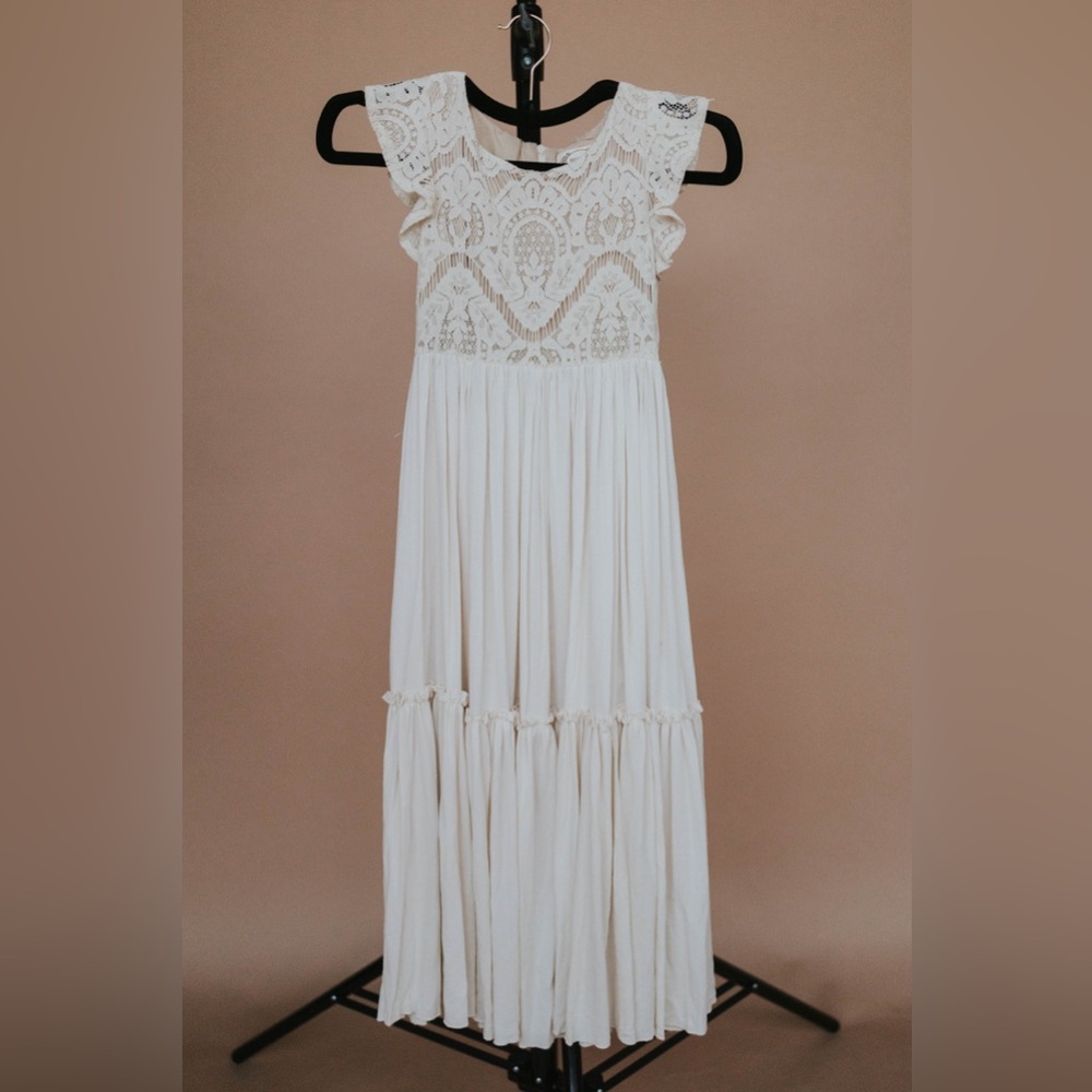 Joyfolie Macy Dress Cream and Lace